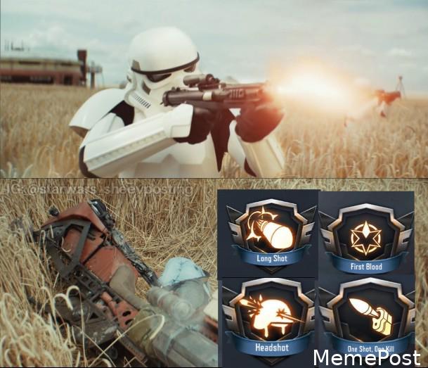 Congratulations to This Stormtrooper for Earning 4 Medals with One Shot – Epic Star Wars Moment!